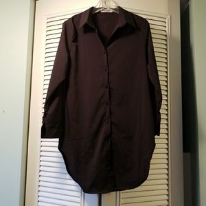 Black long sleeve button down